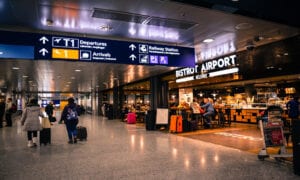 digital signage airport