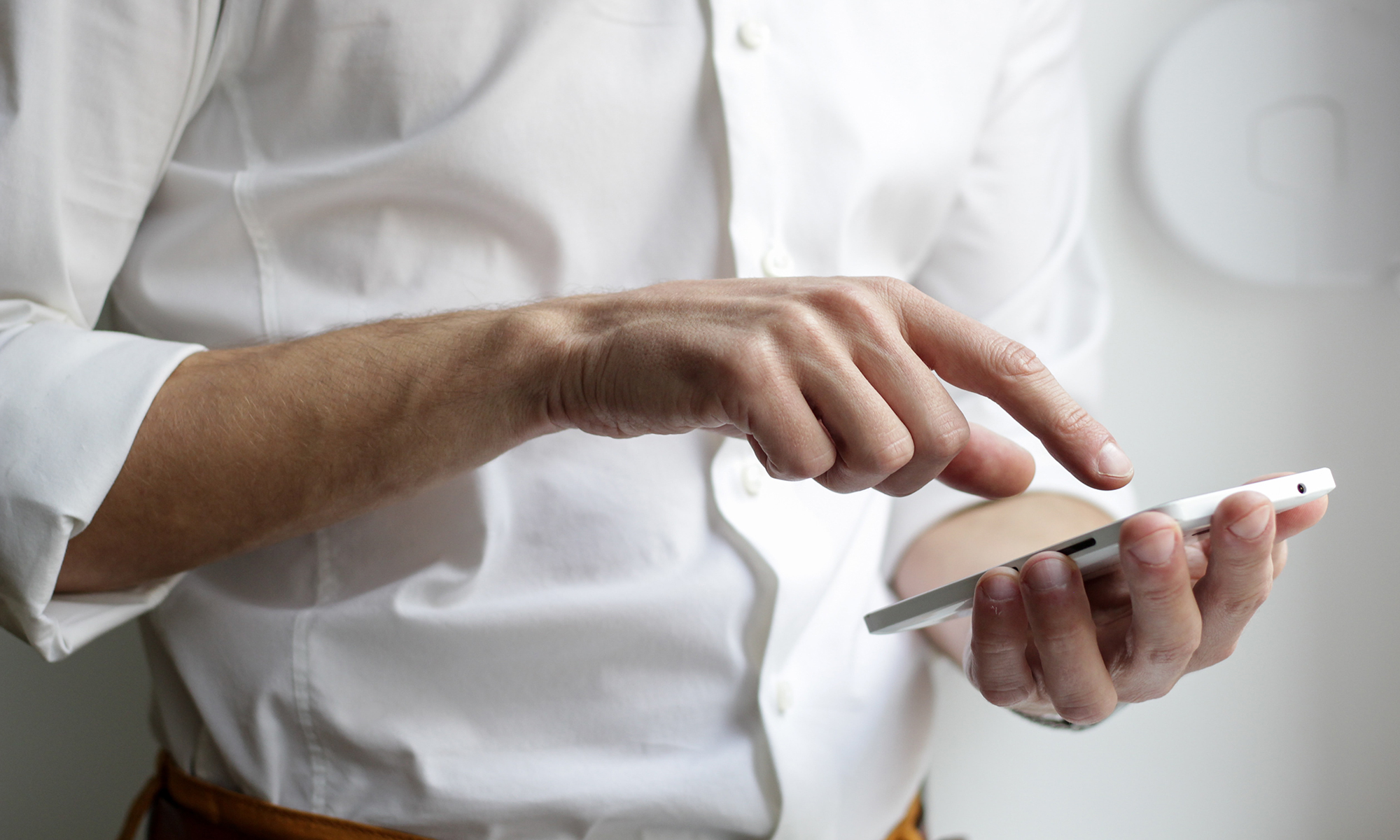 Person using phone
